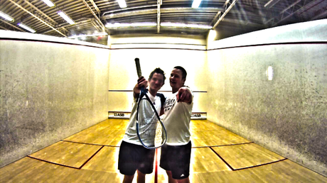 Radek & Phil Vegas beim Squash in Haar
