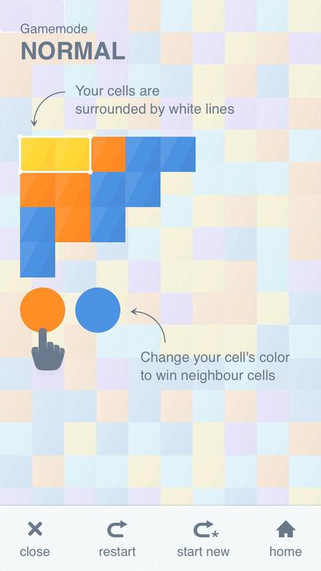 OneColor: Change color to become bigger – Knackiges und schönes Puzzle mit bunten Farben