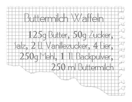 Buttermilch Waffeln - bottermilk wafers