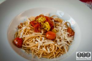 Kais Kitchen Blog Spaghetti mit Tomaten und Knoblauch