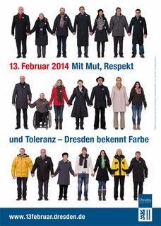 Menschenkette am 13. Februar 2014