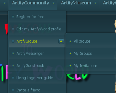Gruppen bei ArtifyWorld (ArtifyGroups) Austausch mit Freunden!