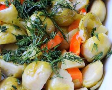 Zeytinyağlı Brüksel Lahanası / Rosenkohl in Olivenöl