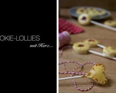 Cookie-Lollies mit Herz