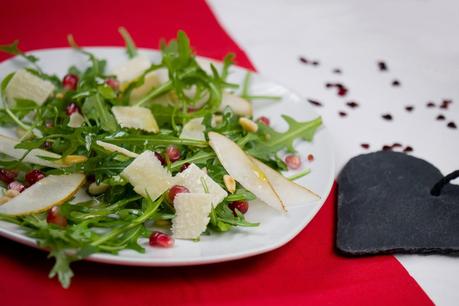 Knackiger Rucola-Salat - Vorspeise Valentinstag