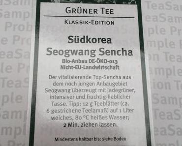 Tee Blog Nr. 8 Südkorea Seogwang BIO Sencha