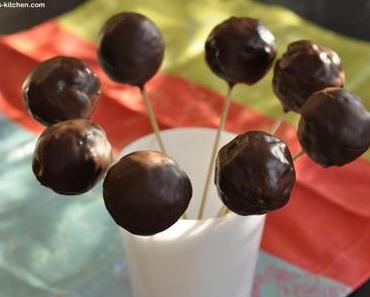 Orangen-Schokoladen Cake-Pops oder -Klumpen