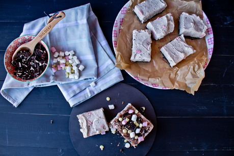 Rocky Road Cheesecake Squares