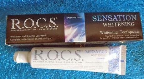 Feel Blue´s Bericht zu R.O.C.S. Sensation Whitening Aufhellungszahncreme