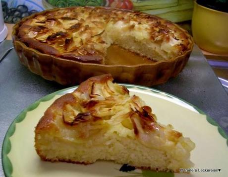 Apfelkuchen mit Mandelguss