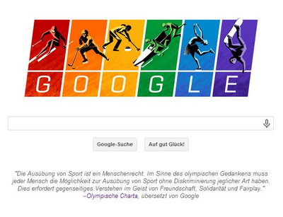 Google Doodle Olympiade Sotschi