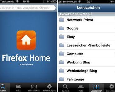Mit Firefox-Sync und Firefox-Home nie wieder Lesezeichen verlieren