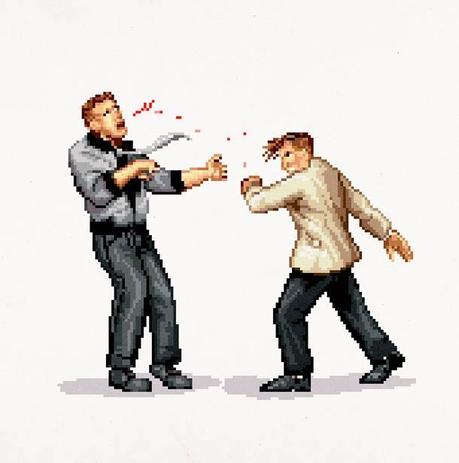 Pixel Punches: Bekannte Faustschläge in 8 bit von Aled Lewis