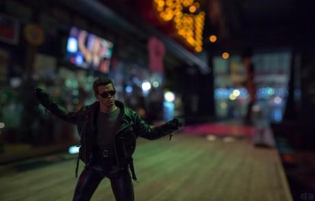 Miniatur Bruce Lee, Terminator & Tony Montana in Aktion