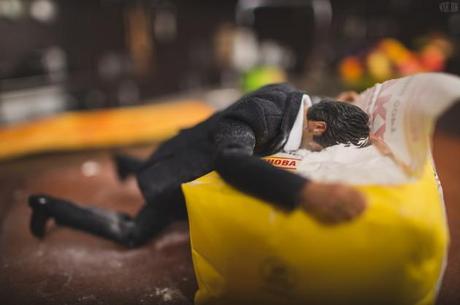 Miniatur Bruce Lee, Terminator & Tony Montana in Aktion