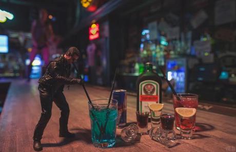 Miniatur Bruce Lee, Terminator & Tony Montana in Aktion