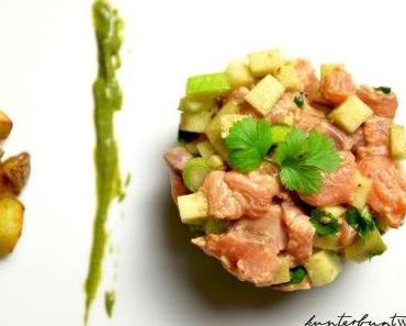 Fischfreitag: Lachstatar mit Apfel