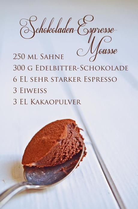 Rezeppt für Schokoladen-Espresso-Mousse