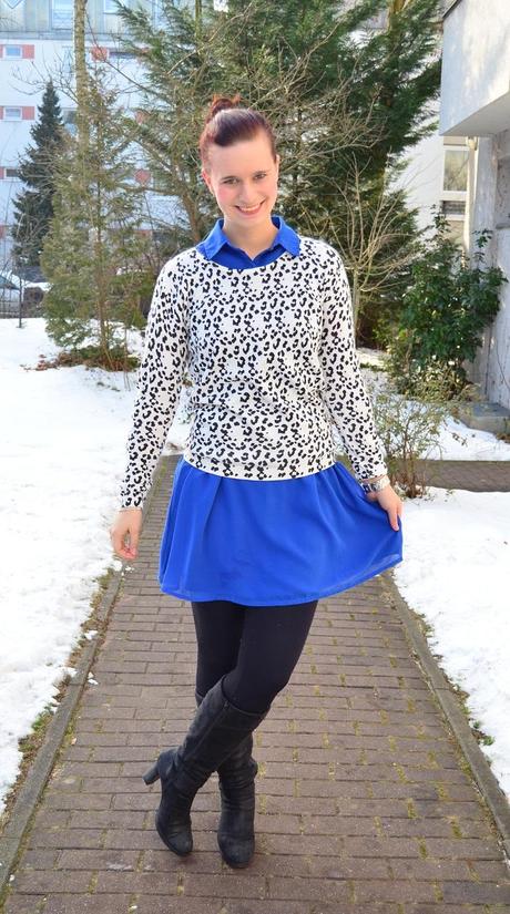 Outfit_Outfitpost_blaues Kleid_Leopulli_Mango_Pullover von Mango_Blog_Fashionblog_Annanikabu_2