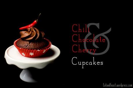 C4 Chocolate Chili Cherry Cupcakes