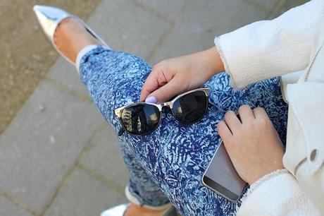 OUTFIT | White, Blue & Silver