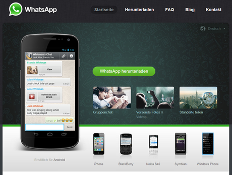 WhatsApp Homepage