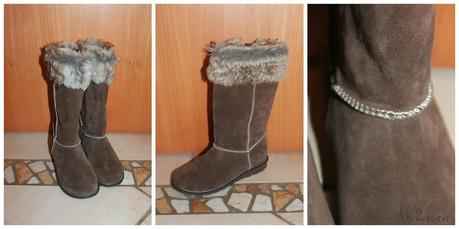 Schuhe mit Lammwolle für den kalten Winter