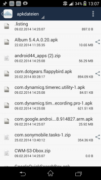 Owncloud Android App erlaubt nun das Teilen von Dateien