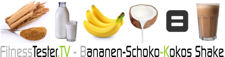 Bananen Schoko Kokos Shake