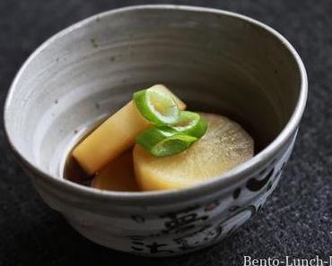 Rezept: Daikon-Nimono - in Brühe gekochter Rettich