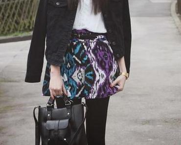 OOTD: Aztec Skirt and Denim