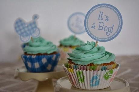 Baby Shower - Lavendel Cupcakes