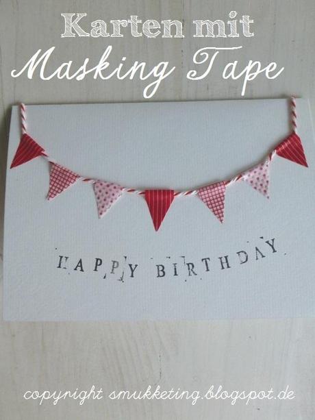 DIY: Glückwunschkarten mit Masking Tape