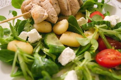 Food // Gnocchi - Salat mit Hähnchen