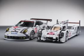 Der neue Porsche 919 Hybrid und Porsche 911 RSR in Bildern