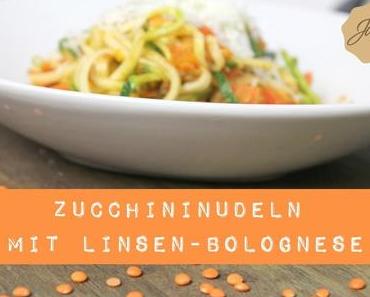 Zucchininudeln mit Linsen-Bolognese