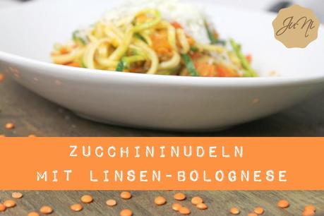 [Ni] Zucchininudeln mit Linsen-Bolognese {Rezept}
