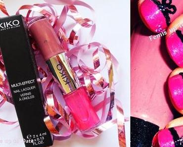 KIKO Multi Effect Nail Lacquer " 02 Rosewood & Fuchsia "