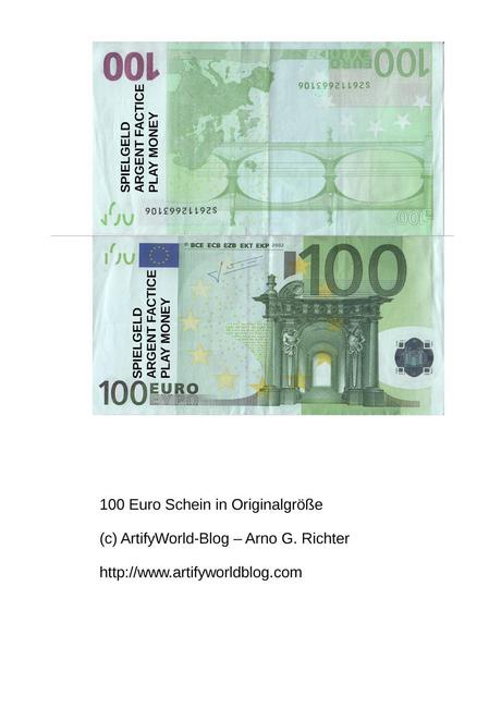 100 Euro Scheine Zum Ausdrucken