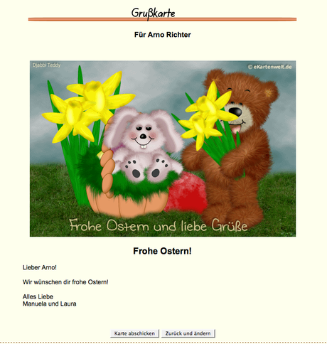 E-Cards Ostern