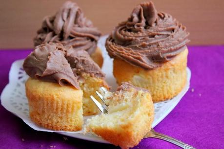 Apfel Cupcakes mit Schokoladen Topping