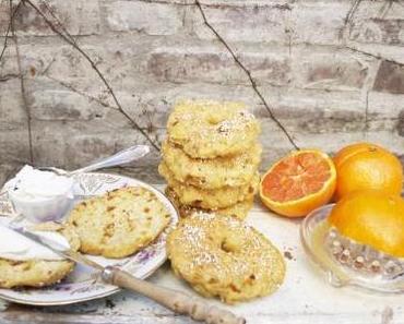 Süße Frühlings-Bagels