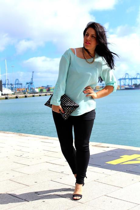 Outfit: New in, Minty Blouse