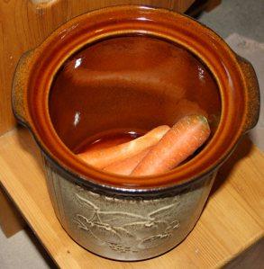 Karotten im Rumtopf