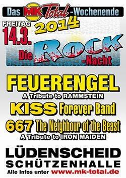 Die MK Total Rocknacht mit Feuerengel in Lüdenscheid!