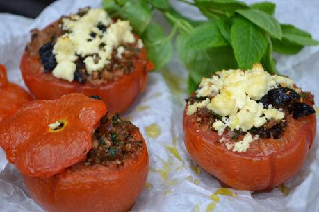 Savoury Wednesday: Gefüllte Tomaten mit Feta überbacken