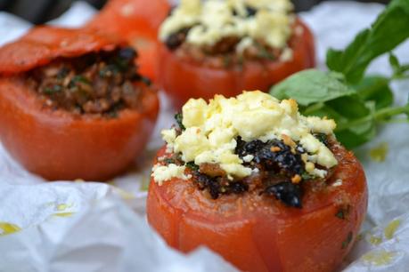 Savoury Wednesday: Gefüllte Tomaten mit Feta überbacken