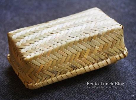 Geflochtene Bambus-Bentobox / Sandwich-Box