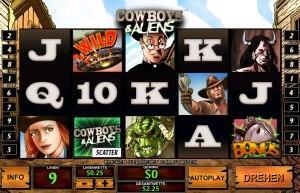 Der Spielautomat Cowboys and Aliens