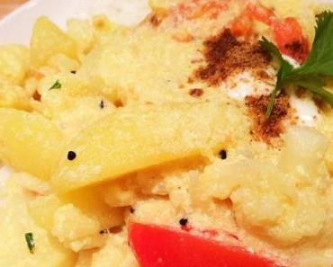 Indisches Blumenkohl-Kartoffel-Curry “Dahaiwale Aloo Gobi”